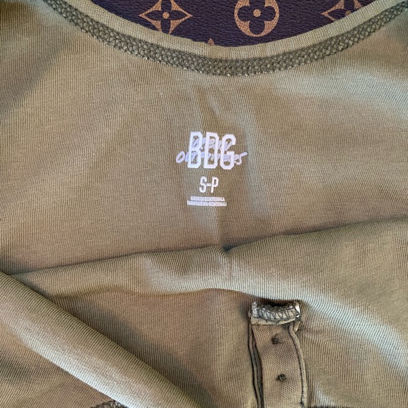 Urban Outfitters BDG Scoop Neck Cropped Henley Tank, Small. - Picture 2 of 2